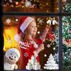 90PCS Christmas Window Stickers White Christmas Snowman Christmas Tree Static Cling Window Christmas Decoration Stickers