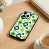 2026-Four-leaf clover Phone Case For iPhone 17 16 15 14 13 12 Max Plus Silicone Black Cover