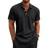 Europäisches & Amerikanisches Herren Leinen Revers Kurzarm Poloshirt - Klassischer Business Casual Stil, Mehrere Farben Verfügbar