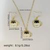 Korean version handmade small pendant teacup cat earrings, cute animal saucer cat alloy accessories stud earrings E8191