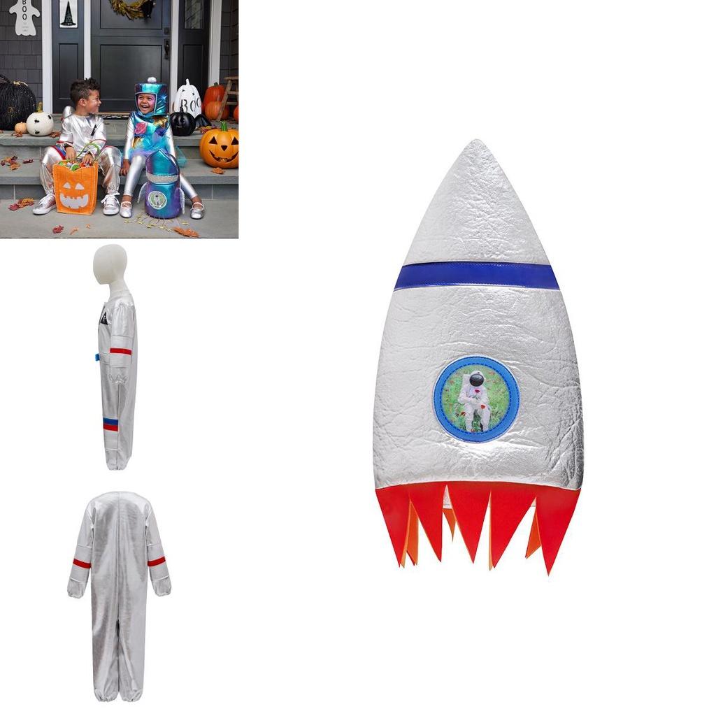High-quality Bsrlons Kids' Space Suit In Silver Perfect For Sports Events And Role Playing