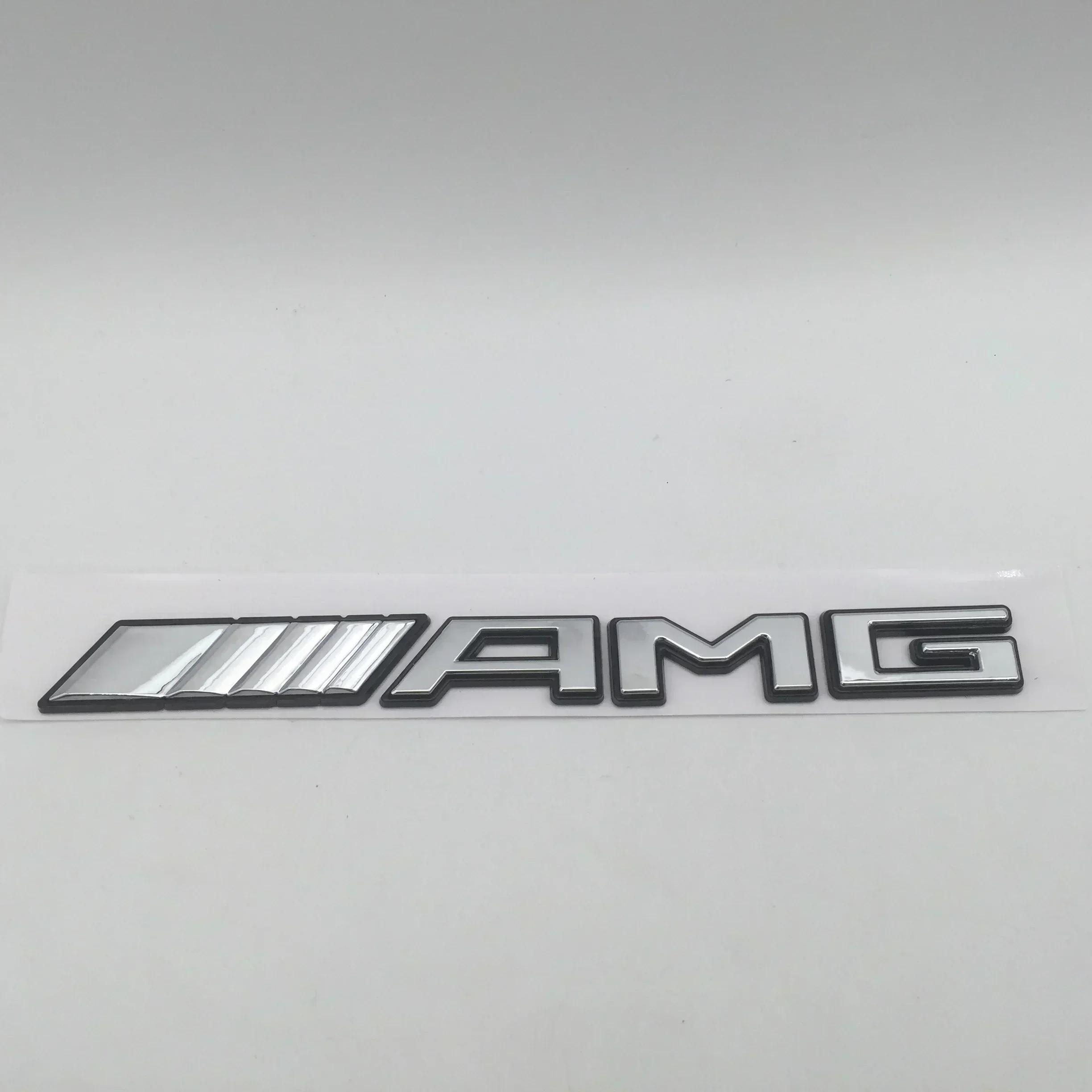 

1pcs 3D ABS for new AMG Car Letters Fender side Emblem Badge rear tail trunk Sticker Decal Styling auto accessories
