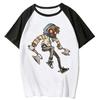 Creepypasta Ticci Toby Short Sleeve T Shirt Contrast Color Crewneck Casual Slim Fit Raglan T-Shirts Tees Tops