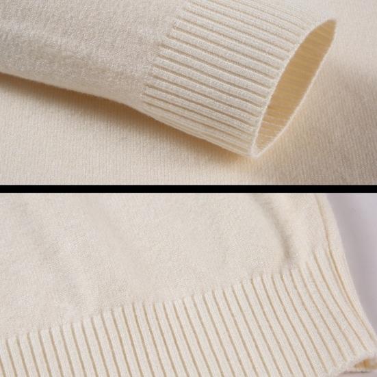 Auutmn Winter Men Top High Collar Slim Fit Knitted Solid Color Elastic Sweater Plus Size Pullover Mid Length Sport Daily Wear School Sweater