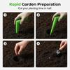 Planting hole digger, stainless steel handheld bulb planting tool, handheld garden seed digger with handle
