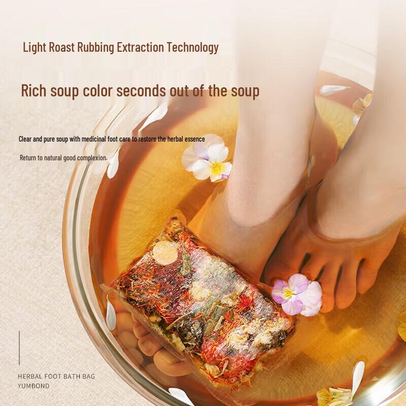 

YaoChen 28-Herbal Foot Soak Bags with Mugwort & Ginger