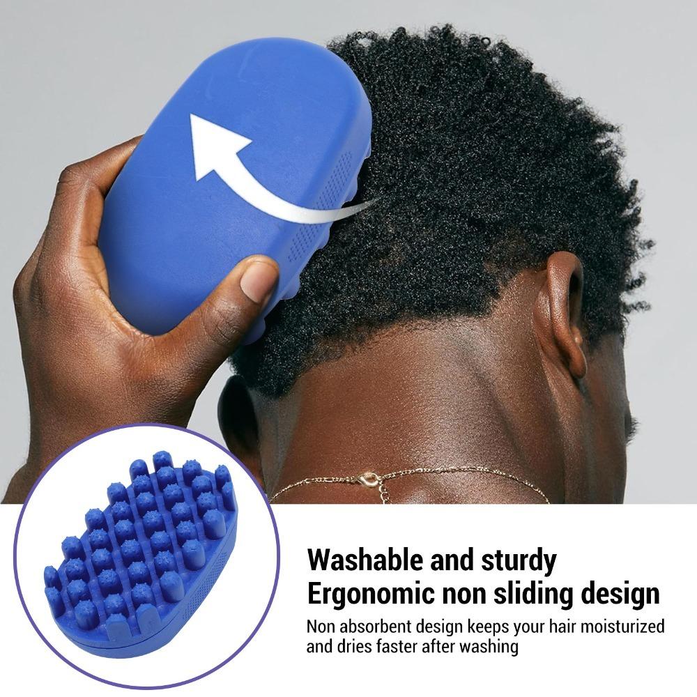 Silicone Material Silicone Curling Hair Brush Ergonomic Grip Twist Styling Brush All Hair Types