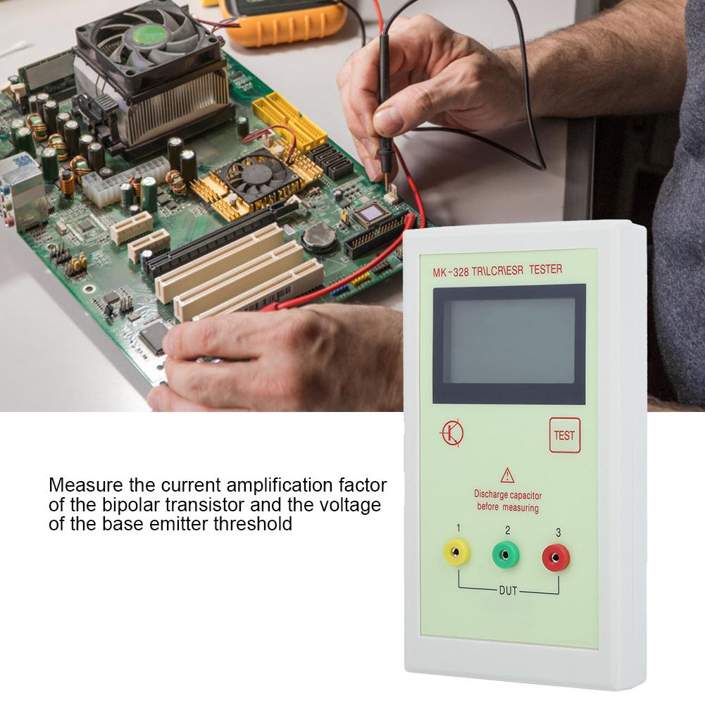 MK328 Transistor Tester Inductance Capacitance Resistance Electronic Meter TR LCR ESR