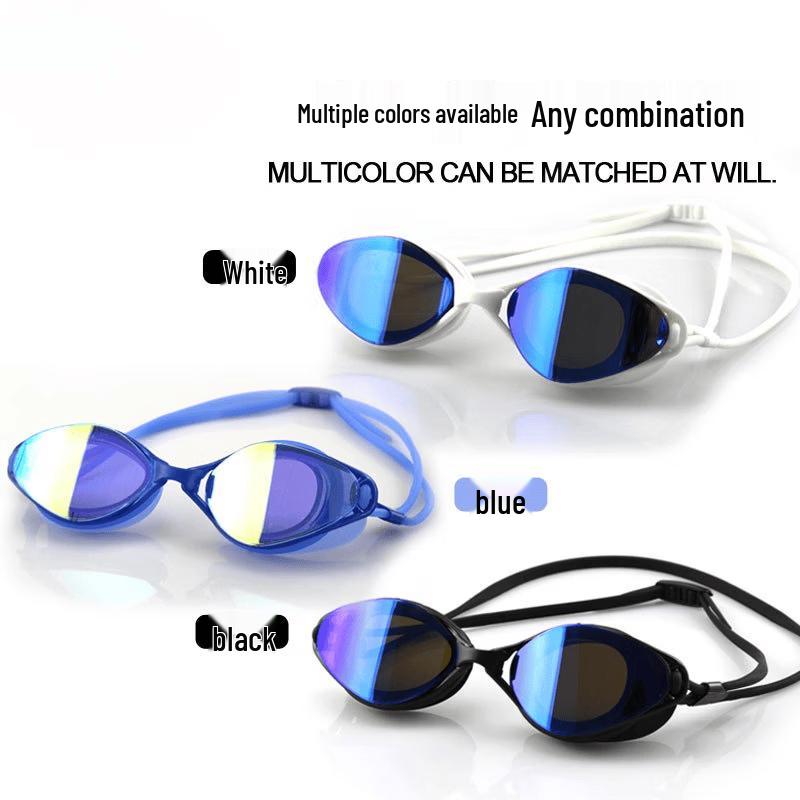 Adult Anti-Fog Electroplated Swimming Goggles