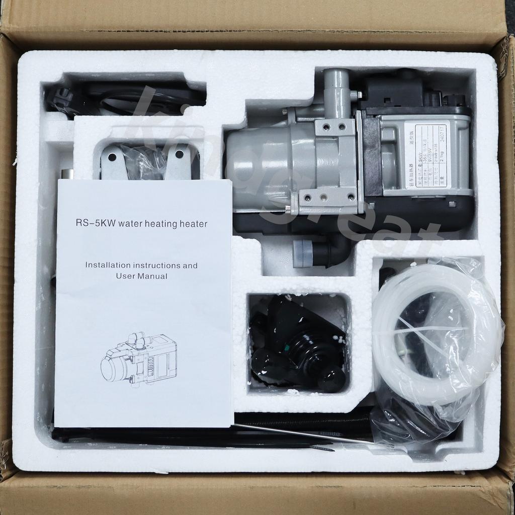 12V 6KW Diesel Dual Mode Preheater Fuel Liquid Heater LCD Switch Parking Heating Device For Trucks Van Car