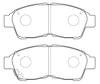 HITACHI TOKICO STOPAL Brake Pads for Daihatsu Toyota Caldina Crown 150 and Front XT413M XT413m Altis, RAV4, Ipsum, Gaia, Camry, Carina, Wagon, Karen,