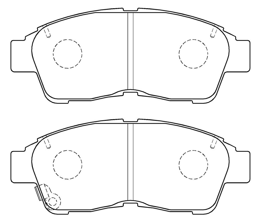 HITACHI TOKICO STOPAL Brake Pads for Daihatsu Toyota Caldina Crown 150 and Front XT413M XT413m Altis, RAV4, Ipsum, Gaia, Camry, Carina, Wagon, Karen,
