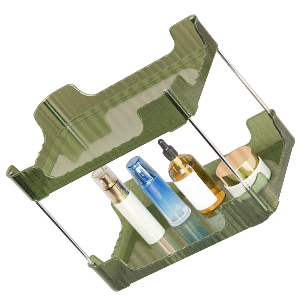 Desk Storage Rack Multipurpose Simple Light Luxury Double Layer Desktop Display Shelf for Home Bathroom