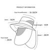 Wide-brimmed Sunhat Sunshade Fishing Hat Mountaineering Jungle Male Visor Sunblock Sunhat Sunshade Hat