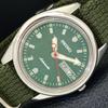 VINTAGE AUTOMATIC 6309A JAPAN MENS GREEN COLOR DIAL WATCH A700484-5 R203-a700484