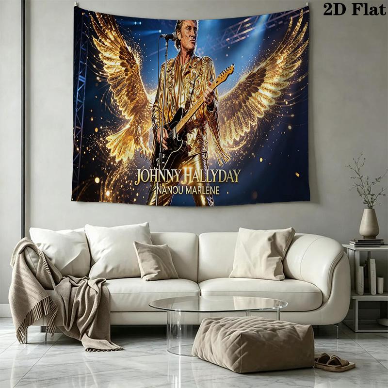 Johnny Wall Tapestry Aesthetic Wall Hanging Printed Fabric Blanket Decorative Tapestries for Bedroom Living Room Home Decor