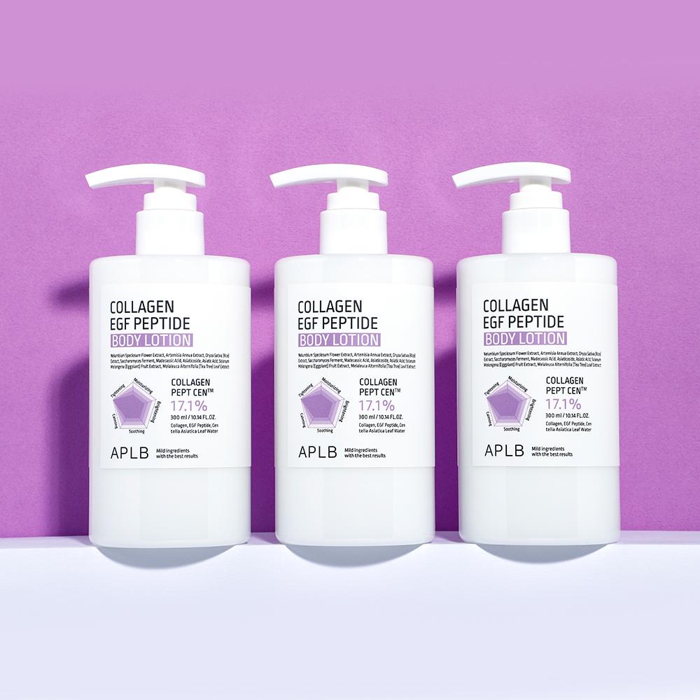 APLB Kolagenowy Peptydowy Balsam do Ciała z EGF 300ml - Ujędrniający Nawilżający, Koreański