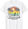 Retro 70s Beach Surfing T-Shirt Inspired by Destin, Florida