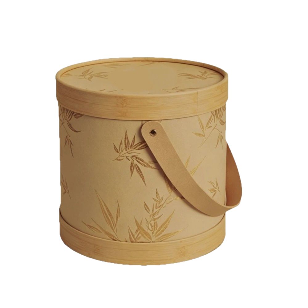 Portable Mooncake Packaging Barrel Empty Mooncake Container Gift Pail Box  Festival Handmade Pastry