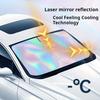 Foldable Holographic Reflective Car Windshield Sunshade Quick Cooling Heat Block Sun Visor For Cars