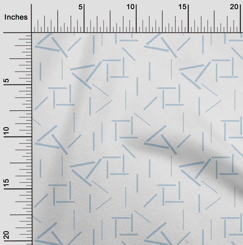 oneOone Cotton Flex Fabric Line Geometric Print Fabric BTY 40 Inch Wide