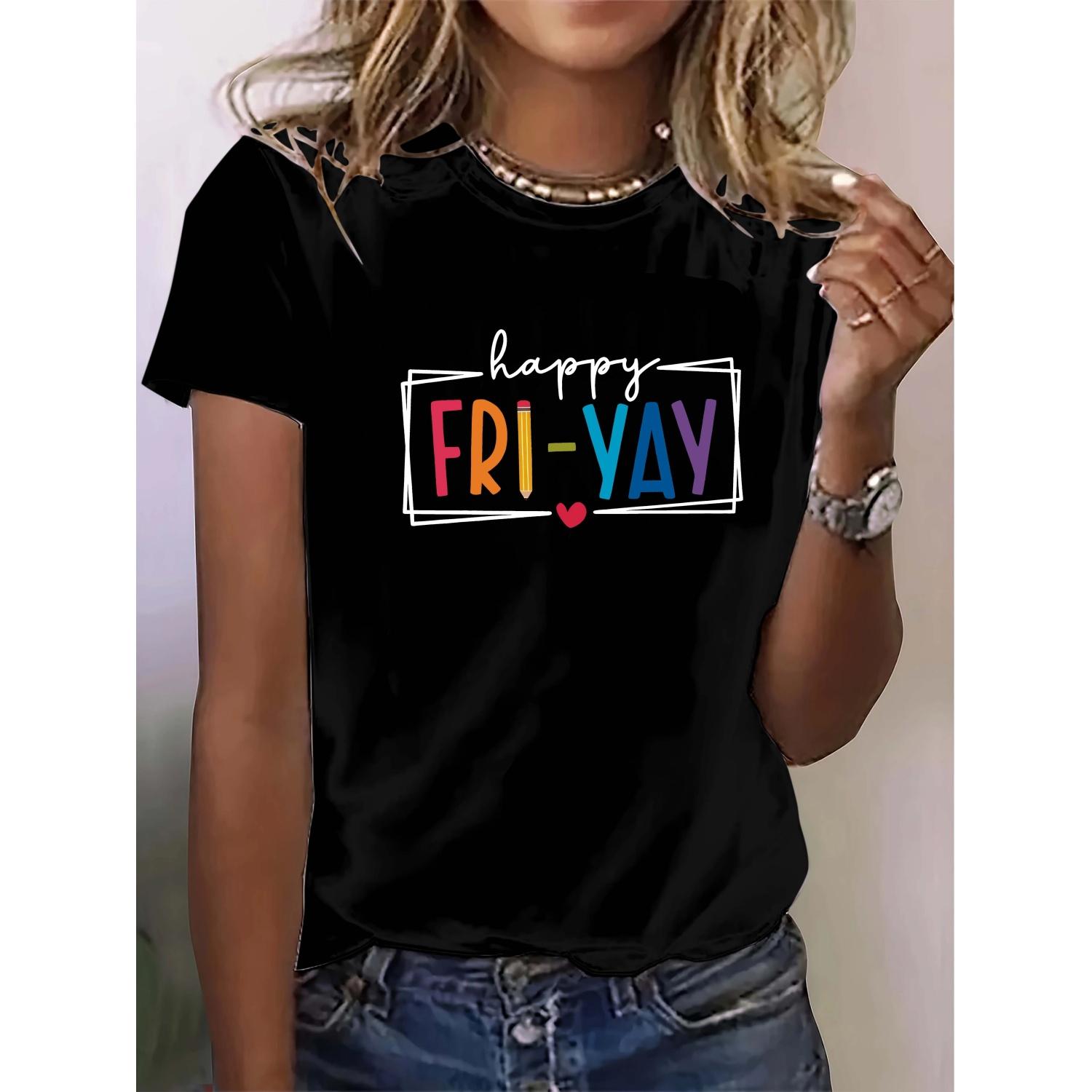 

Casual Cute Short-Sleeve Women S Clothing with Letters XXXXXL чорний