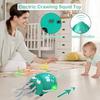 Dancing Octopus Crawling Toy with LED Lights & Music, Baby Tummy Time Crawl Toy, Christmas Birthday Gift for 1 2 3 Year Old Girls Boys