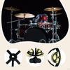 Hi Hat Tambourine Drum Cymbals Diameter 11.5cm Bell with Metal for Concert Ensemble Kids Adults