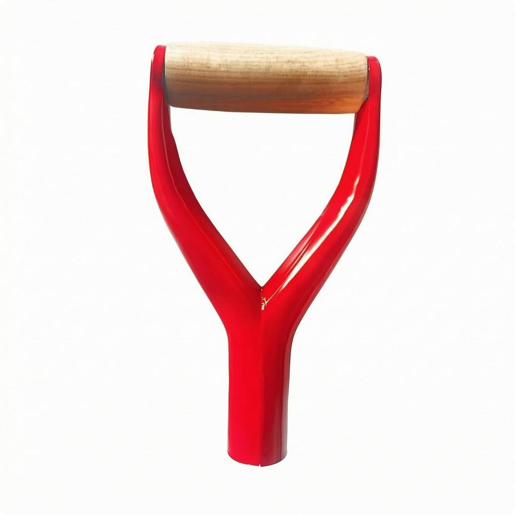 Y-Grip Tool Handle with Wooden Grip Two-Handed for Outdoor Work, Landscapers