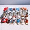New Snoopy Doll Keychain Silicone Car Couple Keychain School Bag Ornament Birthday Gift for Friends Kawaii