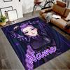 Custom KPop Demon Hunters Mat Personalized Name, Polyester Washable Indoor Entryway Rug, Gift for Christmas, Easter, Thanksgiving Day