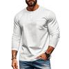 Men's Autumn and Winter Round Neck Long-sleeved T-shirt Slim Breathable Pullover Casual Long-sleeved Bottoming Shirt Tops