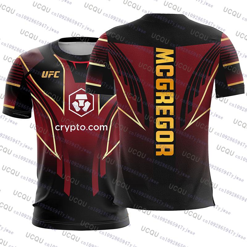 ETST 03 UFC 2025 Nieuwe Mode Conor McGregor Mixed Martial Art T-shirt 3D Print Korte Mouw Vechten Tops Vintage Sportkleding MMA Jersey XL