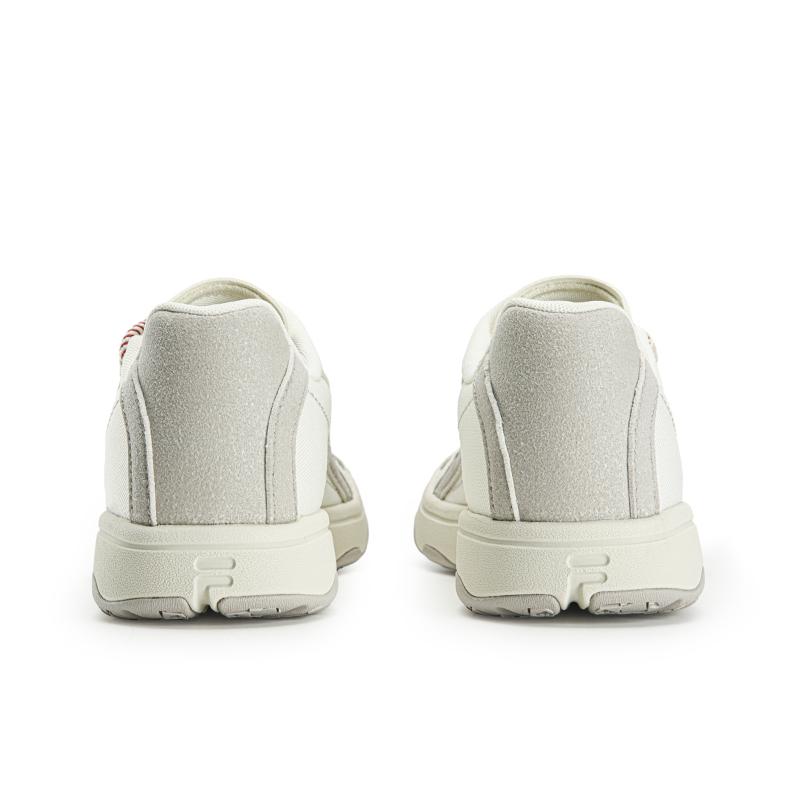 FILA PURE Skateboard Shoes Women's Low Top Cream White/Flax Brown F12W633203FCP
