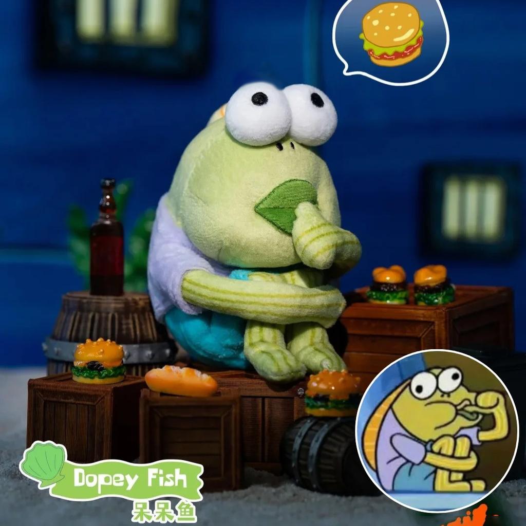 Residents of Beachburg Plush Toys Passerby Fish Lying Flat Fish Small Hanging Decorations Toys
