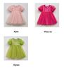 Girl's Tulle Princess Dress with Butterfly Puff Sleeves