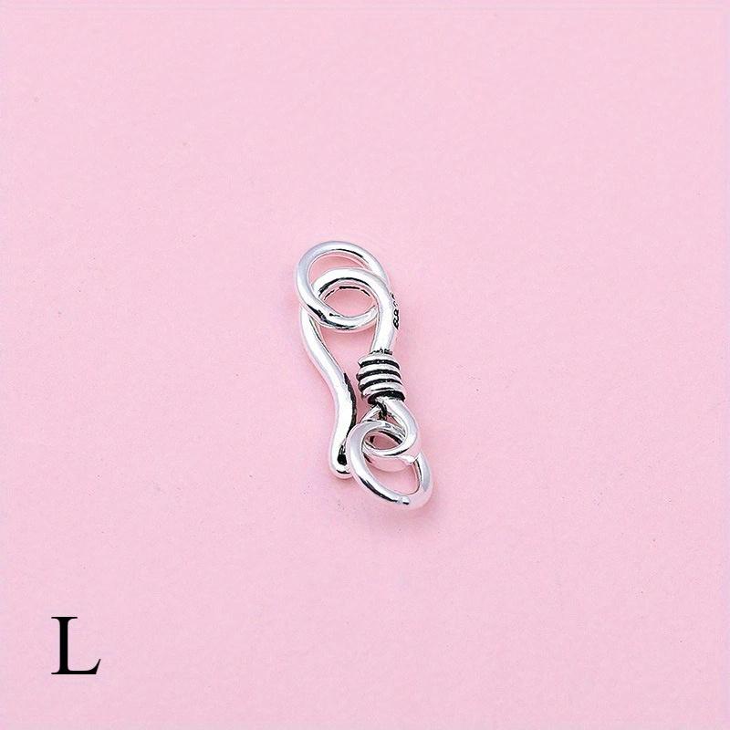1PC S Hook Clasp Eye Fish with Closed Jump Ring for DIY Necklace Bracelet Jewelry Making Components Findings