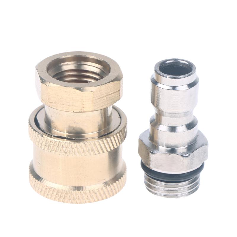 Sewer Jetter Nozzle Mini With 1/4'' Quick Connect Drain Cleaning Nozzle Tips Kit For Drain Jetting Hose