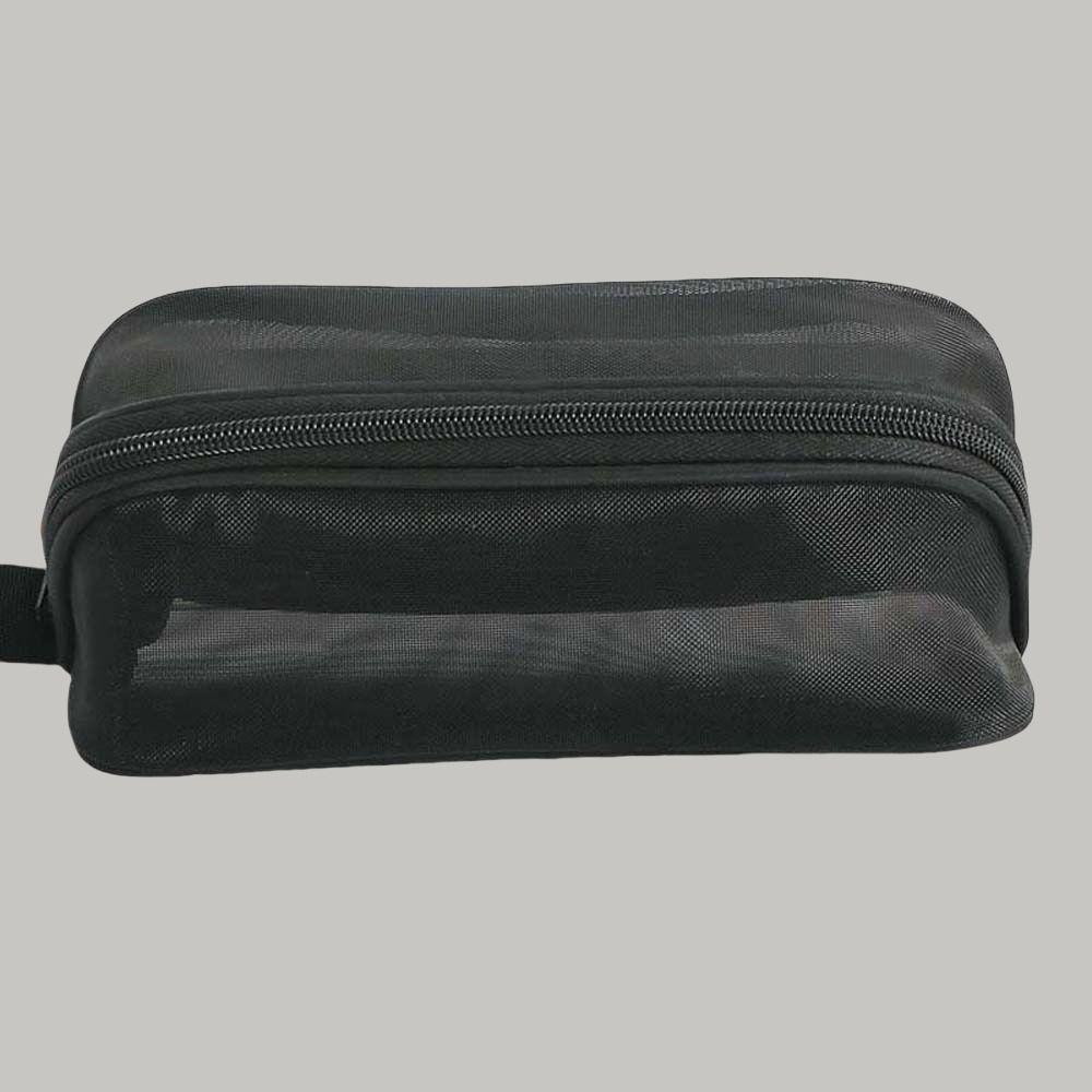 Large Capacity Mesh Pencil Case Cosmetics Storage Stationery Storage Bag Makeup Bag  School Office