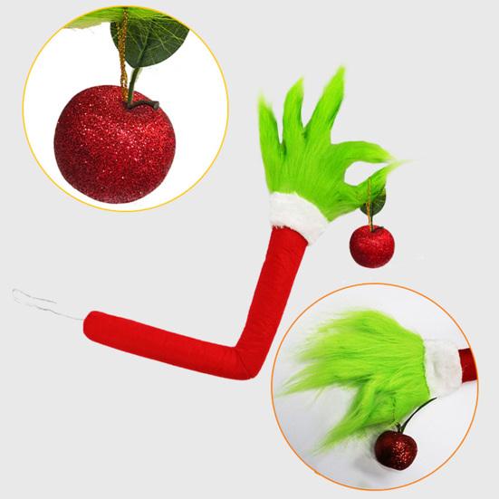 Christmas Ornament Realistic Design Wire Inside Fingers Elf Arm Decoration Tree Home Party Hanging Ornament