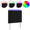 VidaXL LED Headboard Bedroom Furniture Single Bed Accessory Headboard Interior Black 3122694