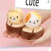 Adorable Cat Plush Doll Keychain Wedding Gift Short Hair Stuffed Animal 10cm
