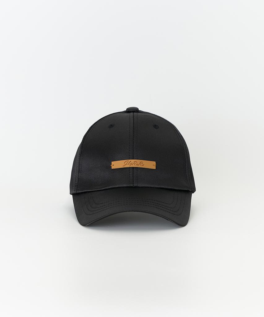 JBYRARA Lara Classic Logo Satin Cap_Black