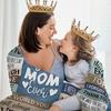 Gift for Mom from Daughter Son Flannel Throw Blanket, for Mama, Birthday Ideas, Best Mom Ever Present for Women, Soft Farmhouse Bedding Sofa Blankets
