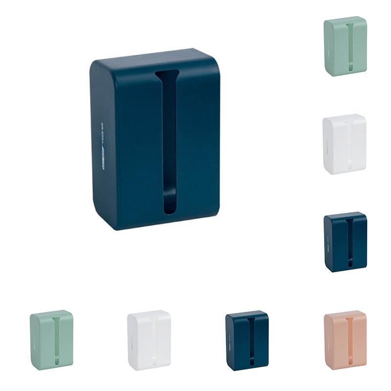 Chic Wall-mounted Tissue Box Holder With Stylish Concave Round Opening For Convenience