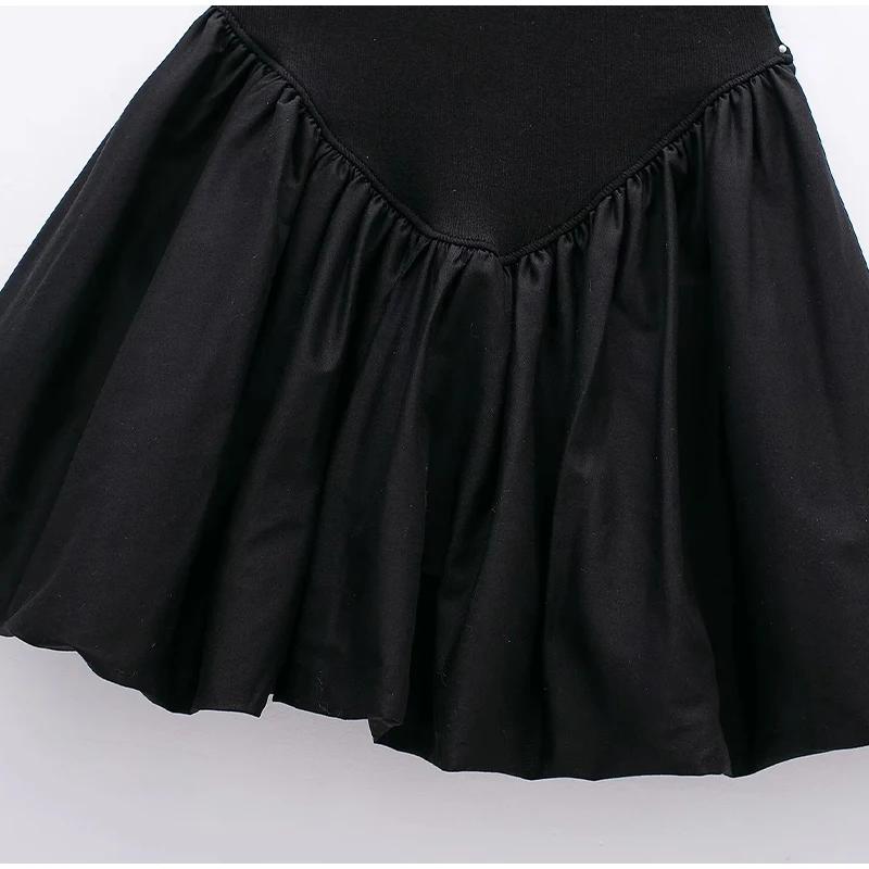 Modna Sukienka Tiulowa na Ramiączkach Kobiety Szykowna Patchworkowa Bez Pleców Suknia Balowa Krótkie Sukienki Damska Letnia Wieczorowa Impreza Mini Szata