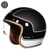 ORZ Motorcycle retro helmet for men and women, half helmet for cruising3/4Helmet for scooter, suitable for all seasons, personalized3C Authentication