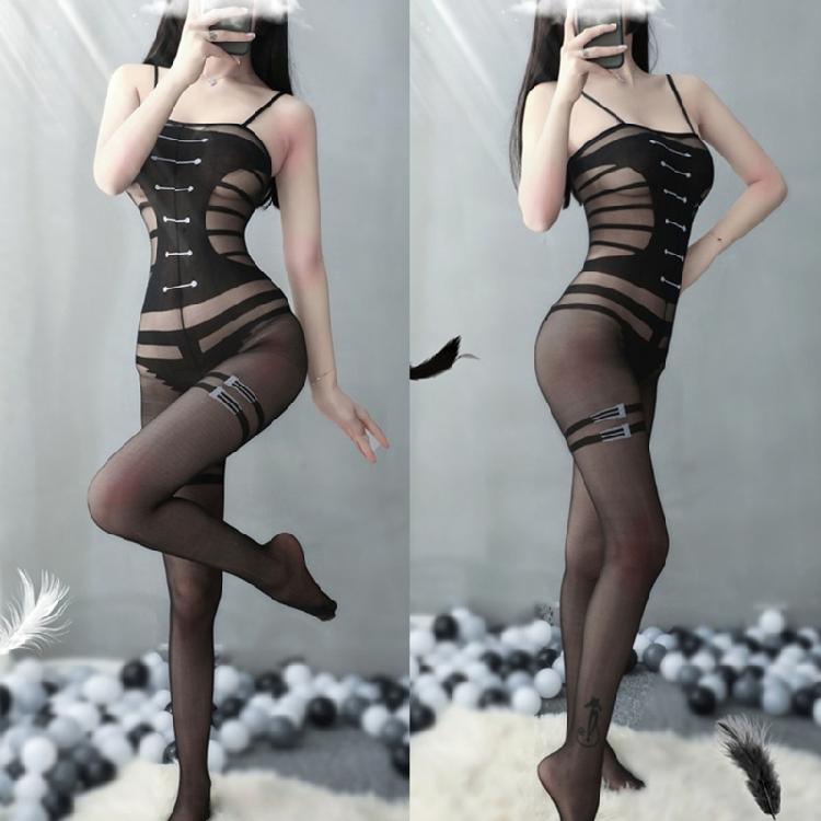 Women Sexy Open Crotch Tights Backless Bodysuit Body Stockings Feamle Erotic Teddies Lingerie Porno Sex Underwear