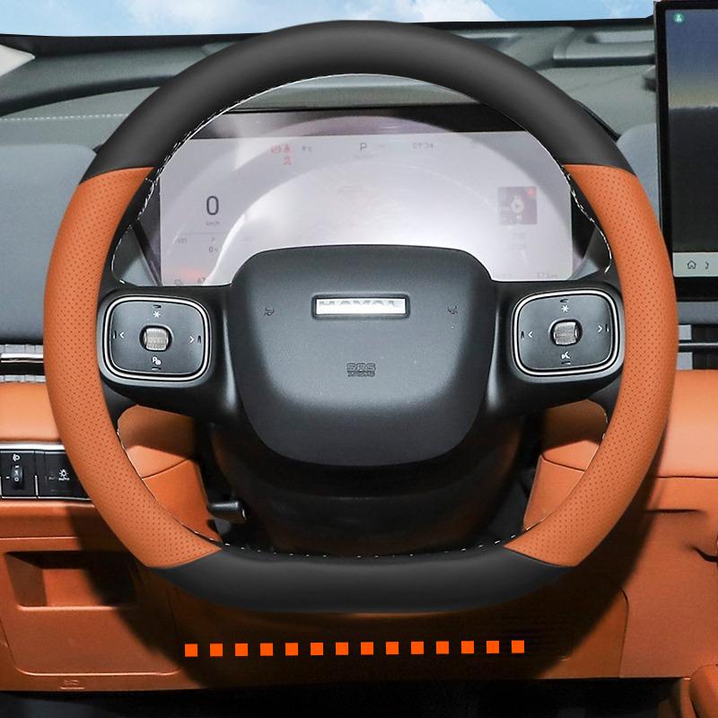 For Haval Menglong Raptor 2026-2026 Car Steering Wheel Cover Leather Ultra-thin Anti Slip Car Handle Covers Interior Accessories