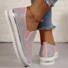 Mokasíny veľkej veľkosti Dámske platformové ploché topánky Jarné Nové Dizajnové Šaty Krištáľové topánky Chôdza Pohodlie Jediné topánky Zapatos Mujer Q84